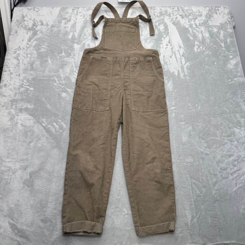 Aerie Overalls‎ Women XXS Brown Corduroy Carpenter Bib Jumpsuit Casual Boho